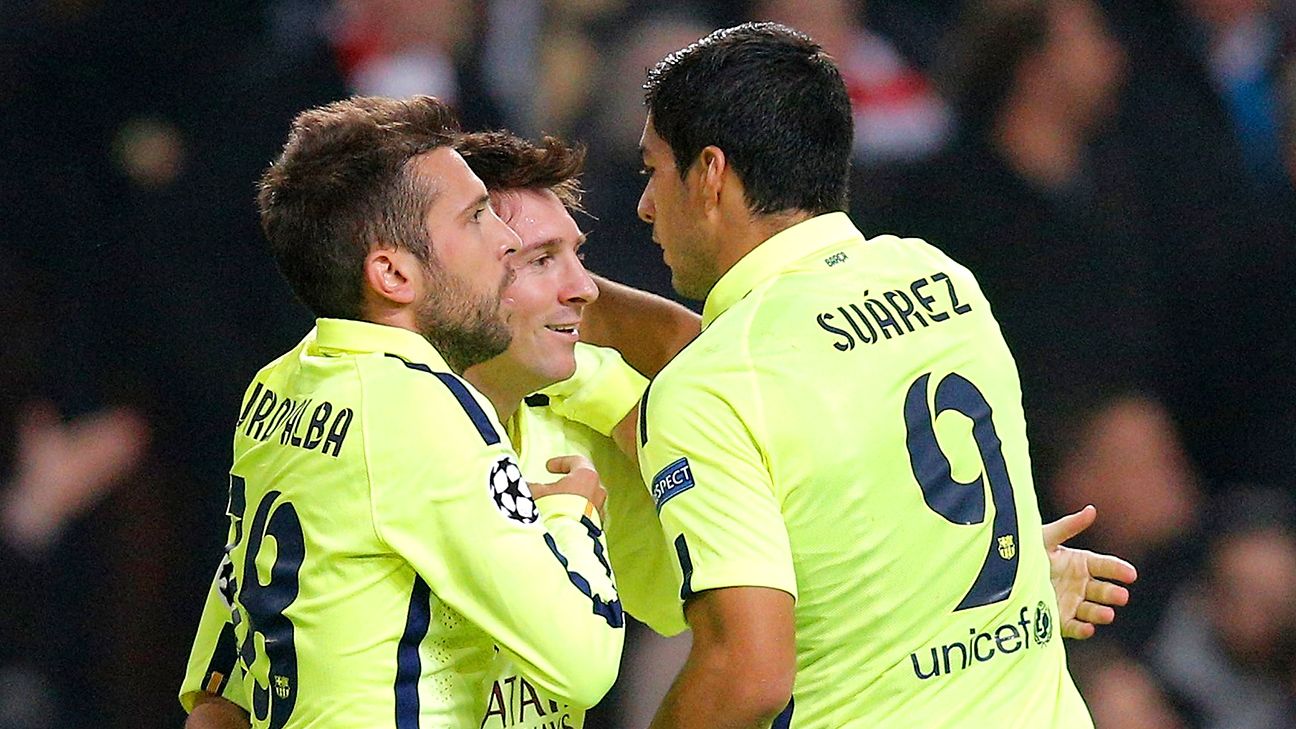 Lionel Messi equals career Champions League goals record - ESPN FC