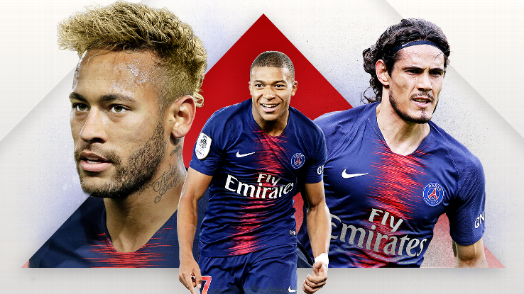 Beware these strike trios: PSG (Neymar, Cavani, Mbappe)