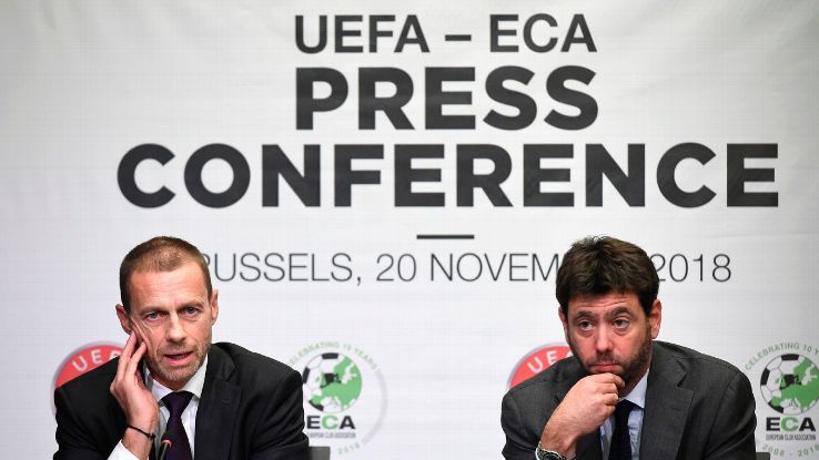 UEFA president Aleksander Ceferin and ECA president Andrea Agnelli covered a wide range of topics in Tuesday's joint news conference.