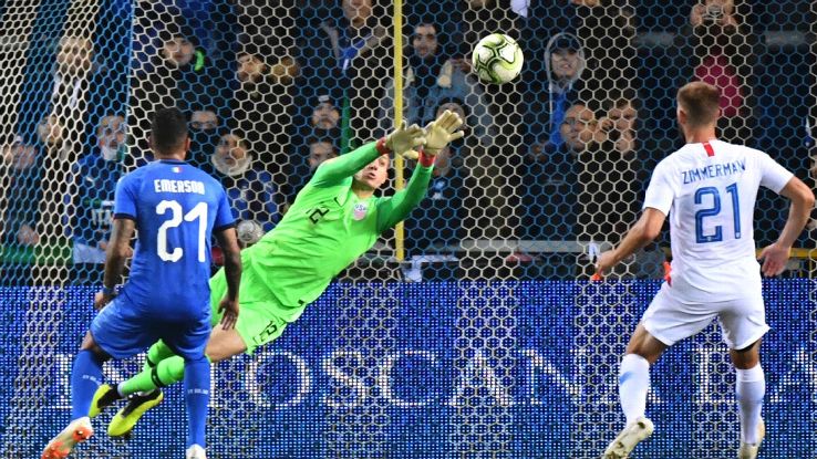 Ethan Horvath was brilliant against Italy, making five big saves and a claim that he should start over recent No. 1 Zack Steffen.