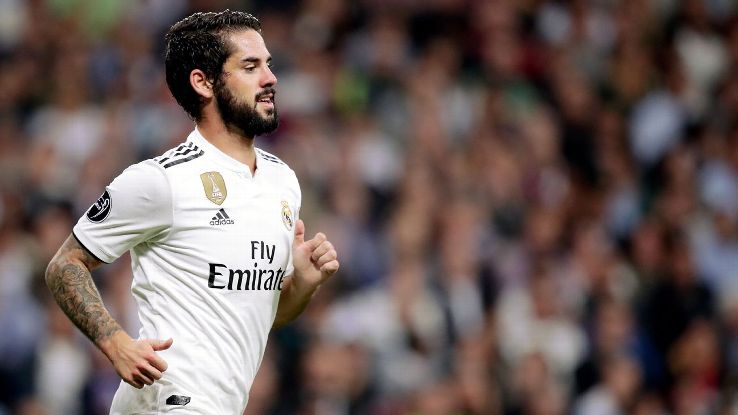 Isco has struggled for playing time at Real Madrid since Santi Solari's arrival as coach.