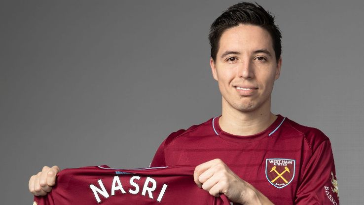 West Ham unveiled new arrival Samir Nasri on Monday. He is available to begin playing on Jan. 1, 2019.