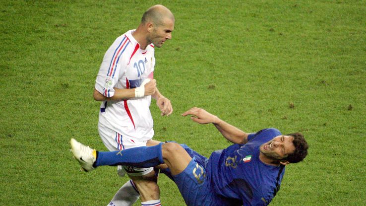Zinedine Zidane's act proved costly for France in the 2006 World Cup final.