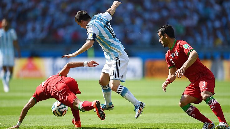 It was a laboured effort, but Lionel Messi and Argentina overcame Iran to advance to the second round.