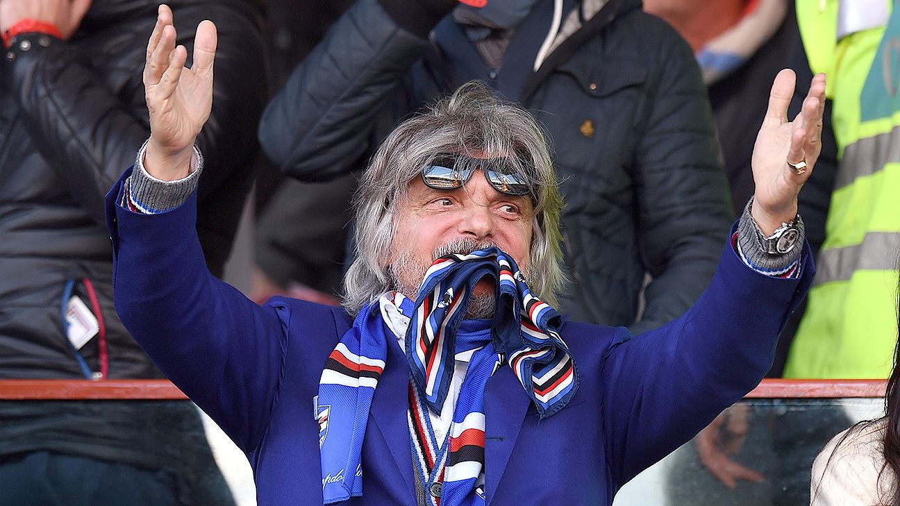Sampdoria's revival led by enthusiastic and eccentric owner Massimo ...