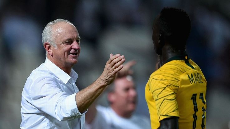 Graham Arnold & Awer Mabil