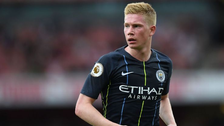 Kevin De Bruyne has not played since the opening day of the season when Manchester City beat Arsenal at the Emirates Stadium.