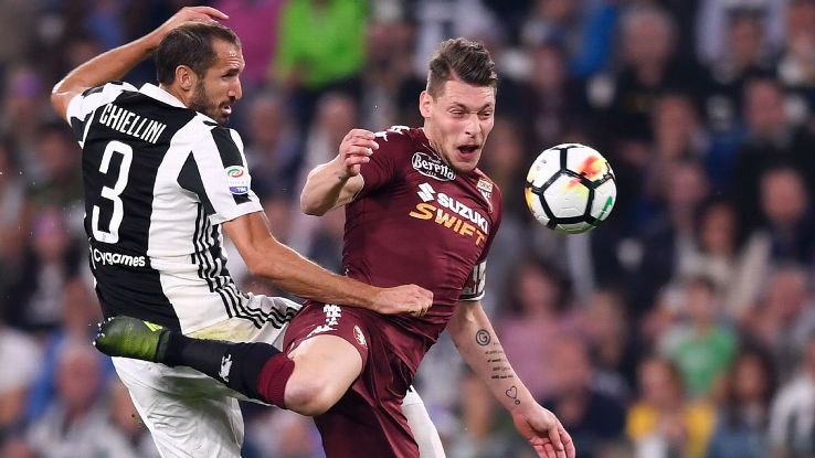 For Torino and striker Andrea Belotti, right, facing Juventus is always the biggest game on the schedule. This weekend's derby is a good chance for them to ruin Juve's unbeaten season.