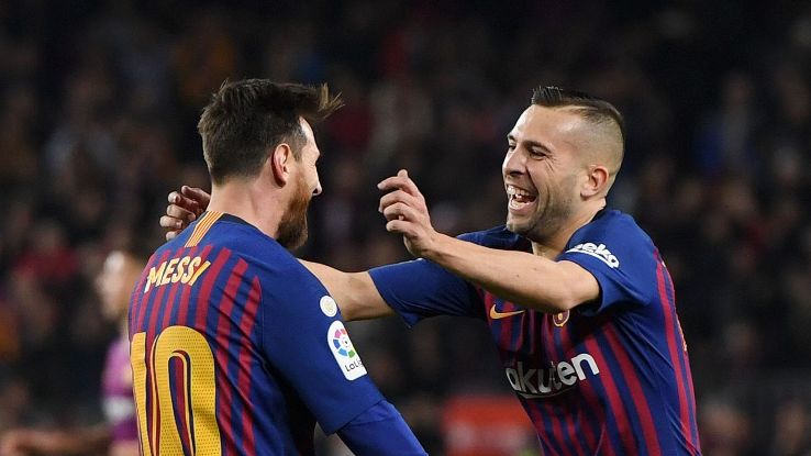 Jordi Alba was Barcelona's best against Celta Vigo, producing a sublime assist for Barca's second.