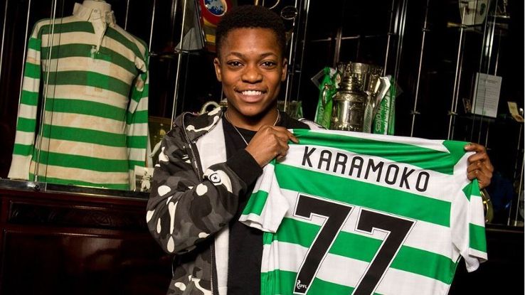 Karamoko Dembele signed his first professional contract with Celtic at 15