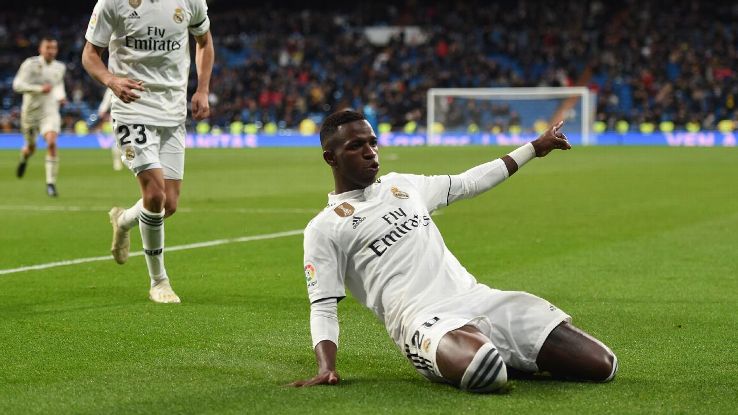 Vinicius Junior, 18, is starting to emerge as a star at Real Madrid under Santiago Solari.