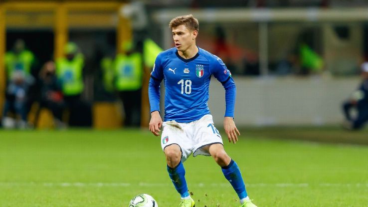 Nico Barella at 21 has fit seamlessly into Italy's midfield, playing with the calmness of an 10-year veteran.