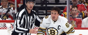 Bruins' Brad Marchand returns to ice, will travel for Game 5