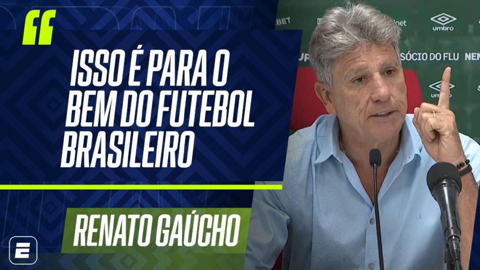 Renato detona VAR, diz que 'vídeo apita o jogo' e desabafa até sobre postura de atletas do Fluminense: 'Não estão focados'