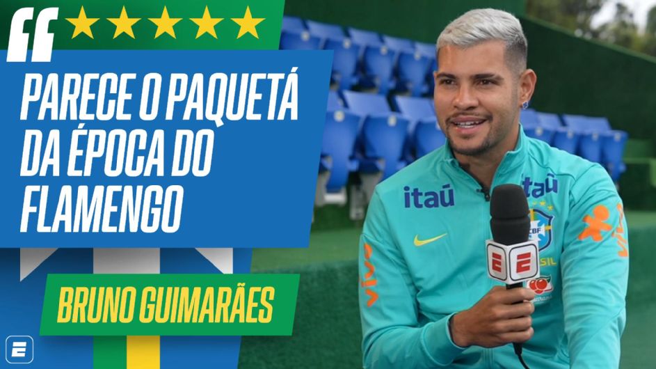 Como Bruno Guimarães ajudou Paquetá a superar drama para voltar à seleção: 'Não sei se eu conseguiria'