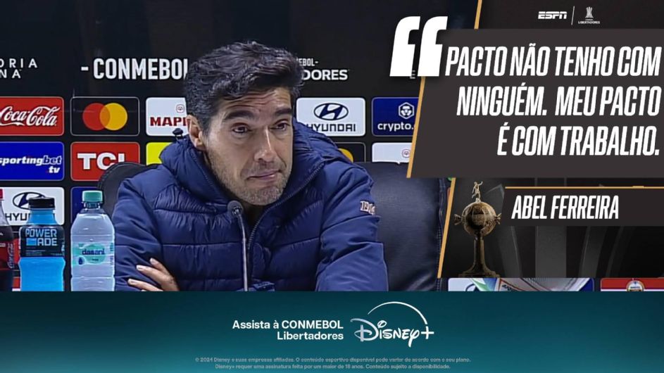 Abel diz que avisou Palmeiras sobre LDU, mas repete mantra: '90 minutos no Allianz é muito tempo'