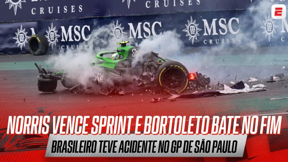 GP do Brasil: Norris vence Sprint em São Paulo e dispara na liderança; Bortoleto bate feio no fim