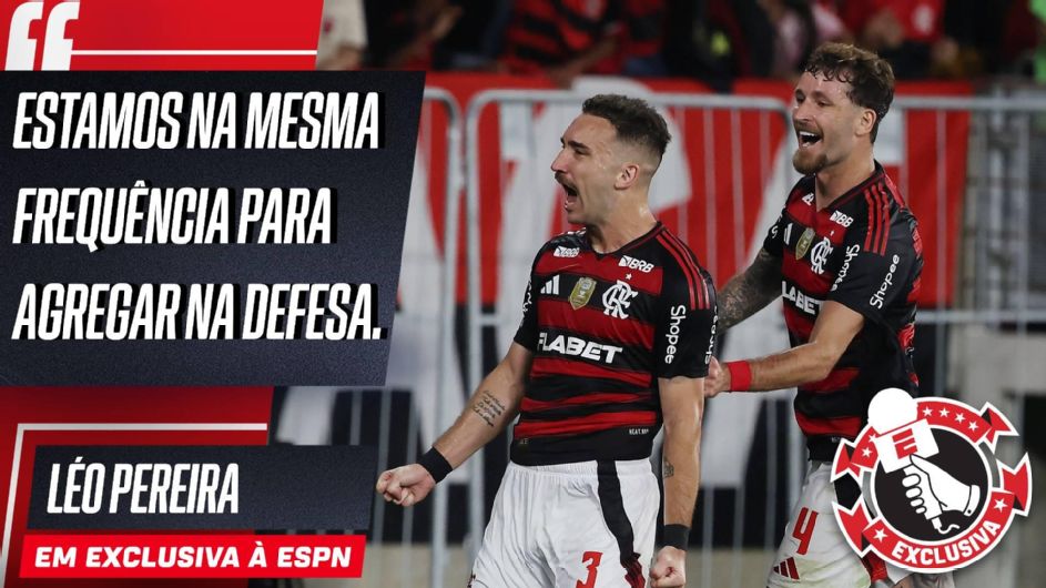 Léo Pereira exalta dupla com Ortiz no Flamengo e dá receita para travar Vitor Roque e Flaco Lopez