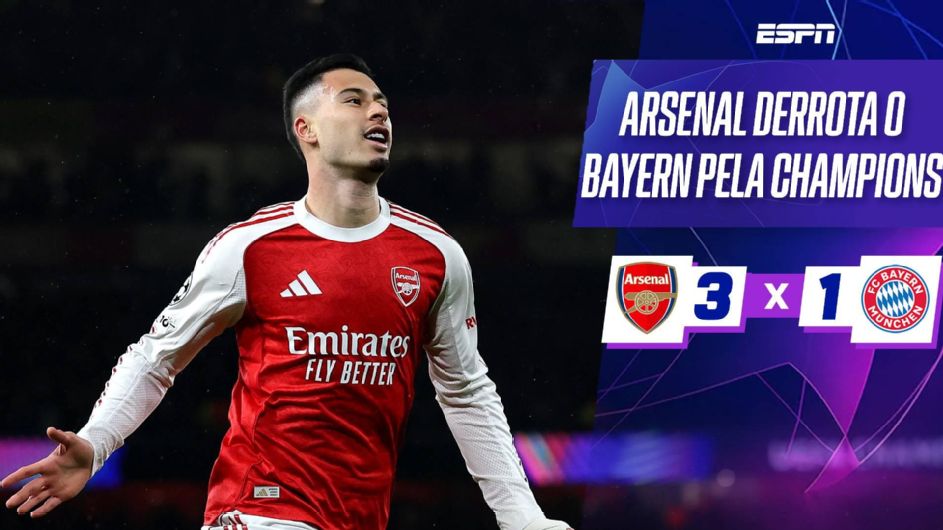 Arsenal acaba com invencibilidade do Bayern e se isola como líder e único 100% da Champions