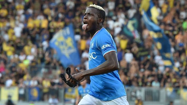 Osimhen nets 2 as Napoli comes back at Frosinone to get title defense off  to winning start
