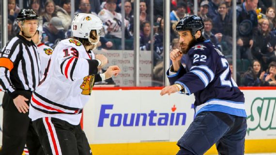 NHL: Fights from the 2019-20 season in photos