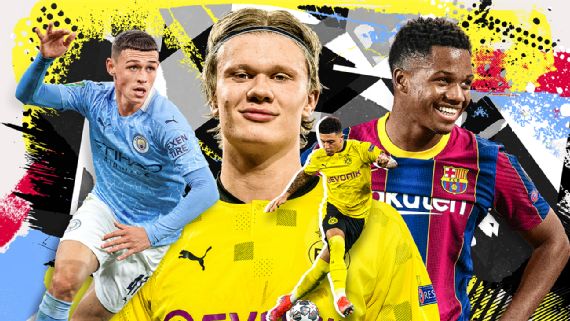 Haaland, Sancho, Foden, Fati lead the 39 best male players 21 or under