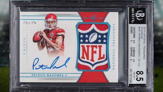 Patrick Mahomes autographed card sells for $4.3 million, most ever