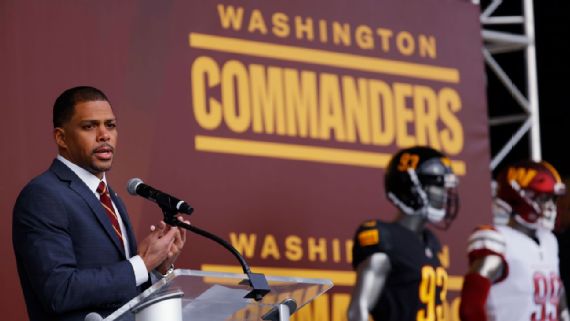 The Washington Football Team reveals new name: Washington Commanders : NPR