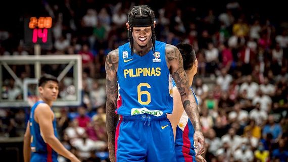 JordansSecretStuff Jordan Clarkson Philippines World Jersey Pilipinas Filipino Asia Cup Basketball XS / Blue