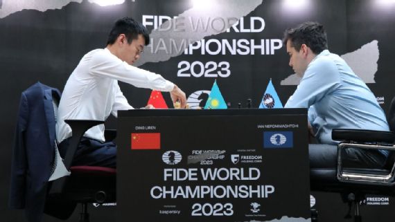 The first game of the FIDE World Championship match ends in a draw.  #NepoDing Ian Nepomniachtchi had some advantage and put pressure on…