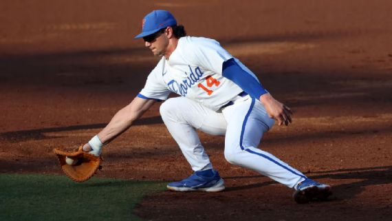 College World Series: Peter Alonso proving to be the key to Florida's  offense