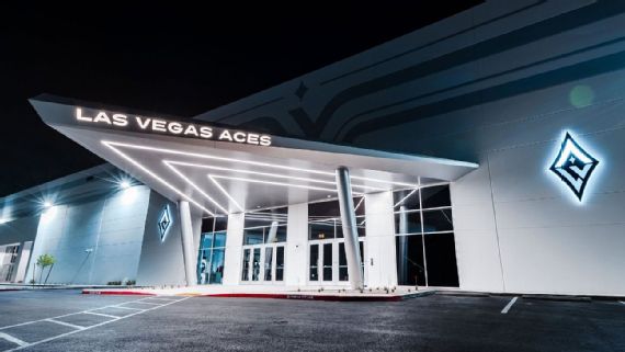 The impressive headquarters of the Las Vegas Aces