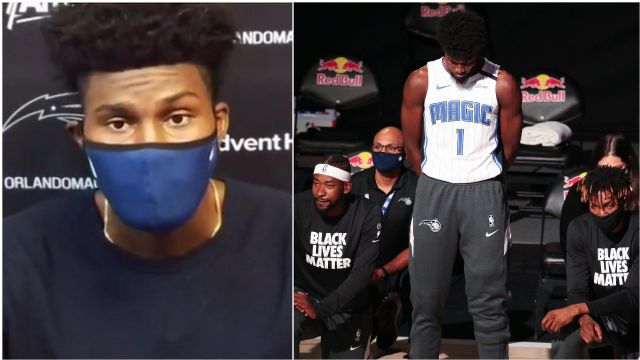 Jonathan Isaac explains why he stood during national anthem - Orlando  Pinstriped Post