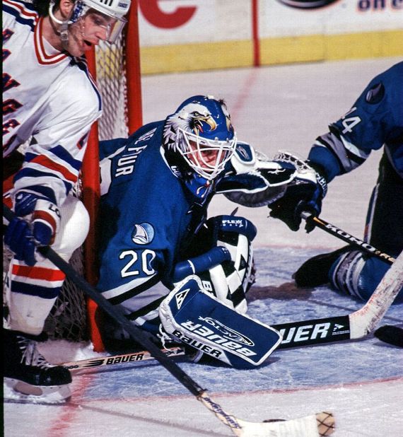 Goaltender Grant Fuhr of the St. Louis Blues in action during a game  News Photo - Getty Images