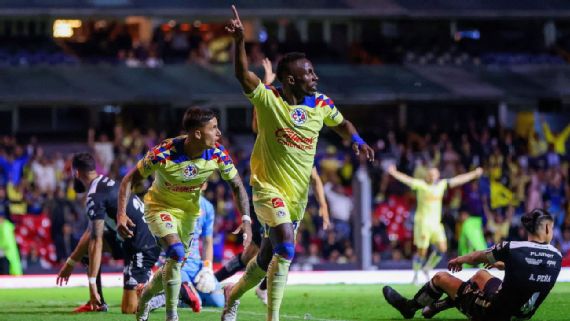 Julián Quiñones restored the lead for America shortly after Necaxa's equalizer