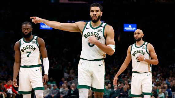 Jayson Tatum, Jaylen Brown, Derrick White