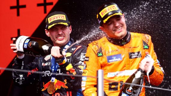 Max Verstappen e Lando Norris