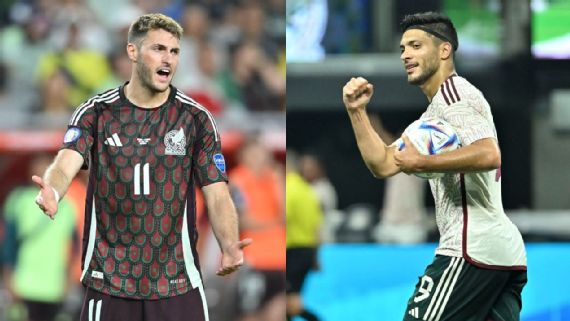 Santiago Giménez and Raúl Jiménez