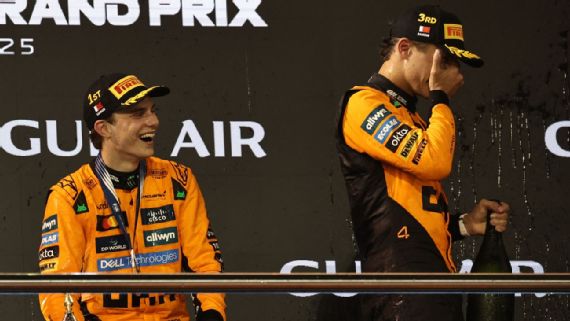 Oscar Piastri is just three points behind his teammate in the championship, with two wins to Lando Norris`s one.