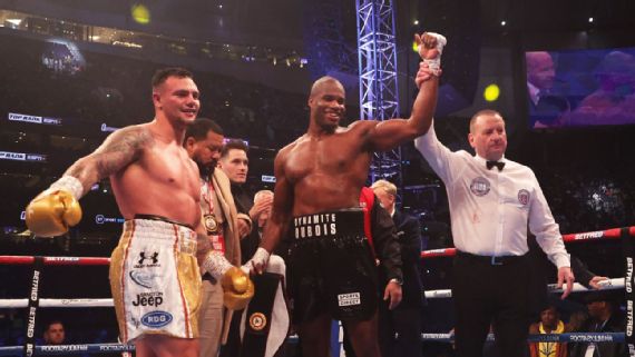 Daniel Dubois celebrates win over Kevin Lerena