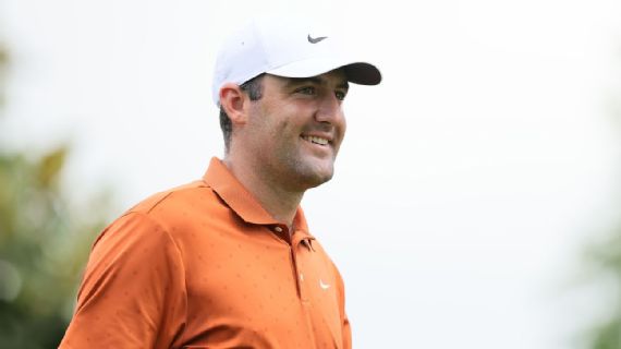 Scottie Scheffler in Round 1 of PGA Championship