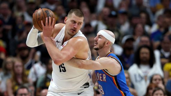 Nikola Jokic promedió 28.4 puntos y 5.9 asistencias en la segunda ronda contra OKC.