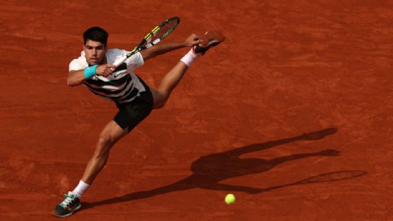 Carlos Alcaraz em Roland-Garros