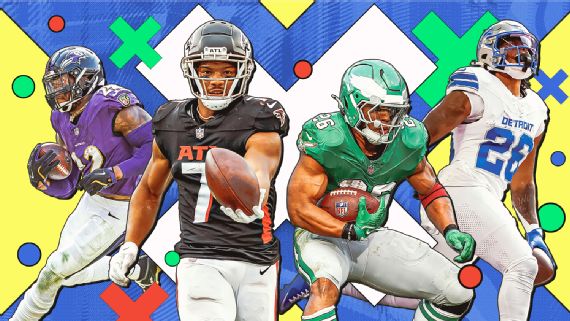 Illustration of top NFL running backs.