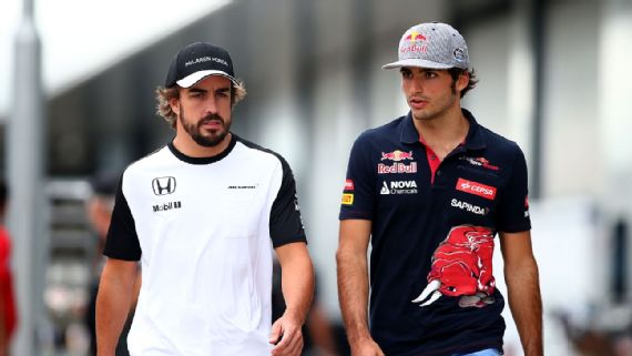 Carlos Sainz e Fernando Alonso