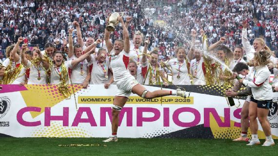 England won their third World Cup title in front of almost 82,000 fans at Twickenham
