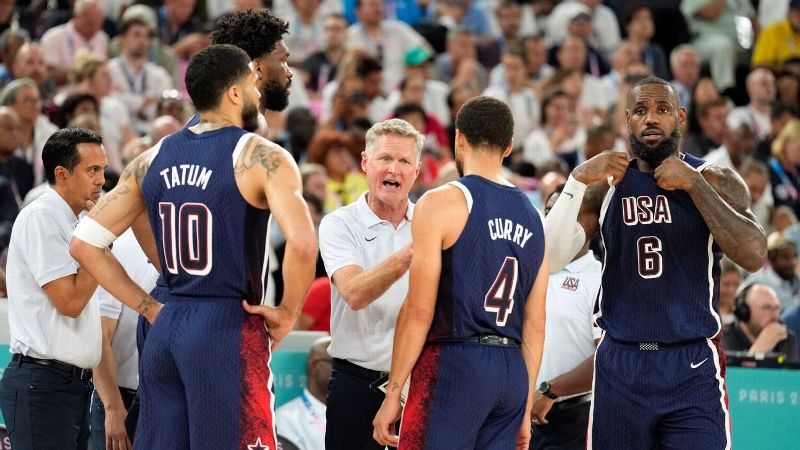 Стив Керр и Стеф Карри с золотой медалью Олимпиады в Париже