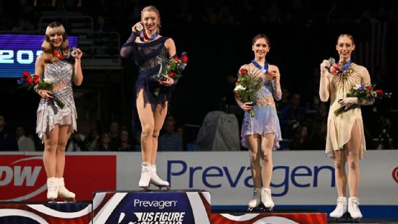 U.S. women's singles skaters