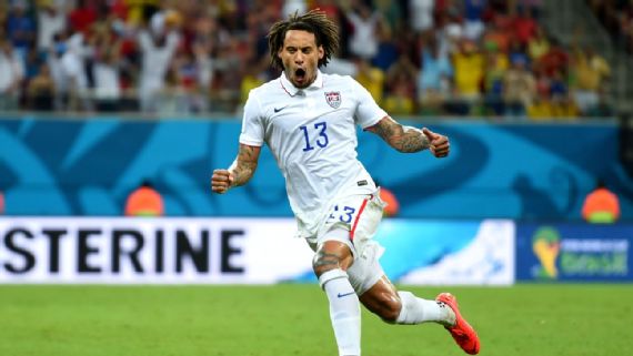 La camiseta local de Estados Unidos en el Mundial 2014