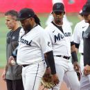 Marlins' Jazz Chisholm Jr. exits with injury after steal attempt